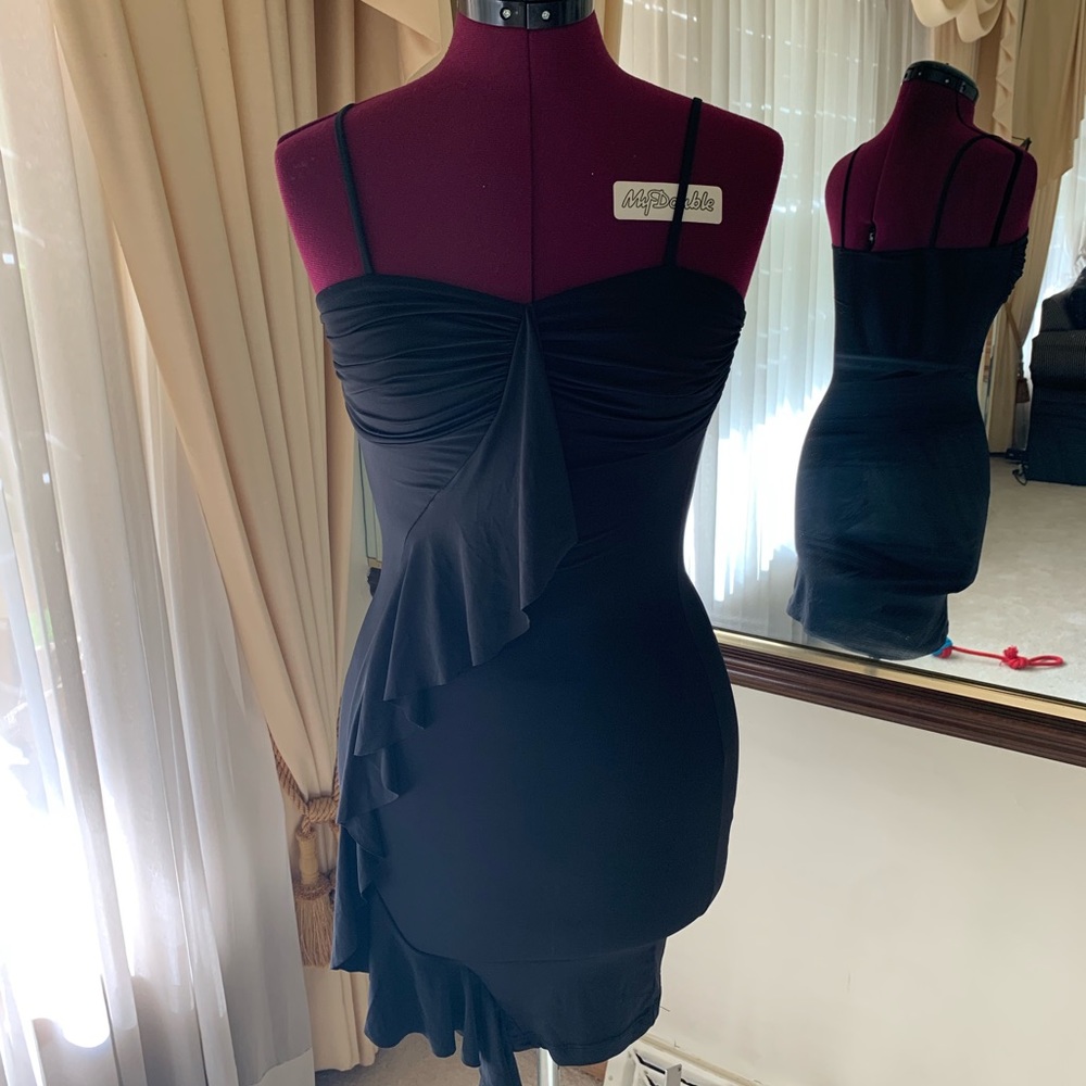 Black fitted dress